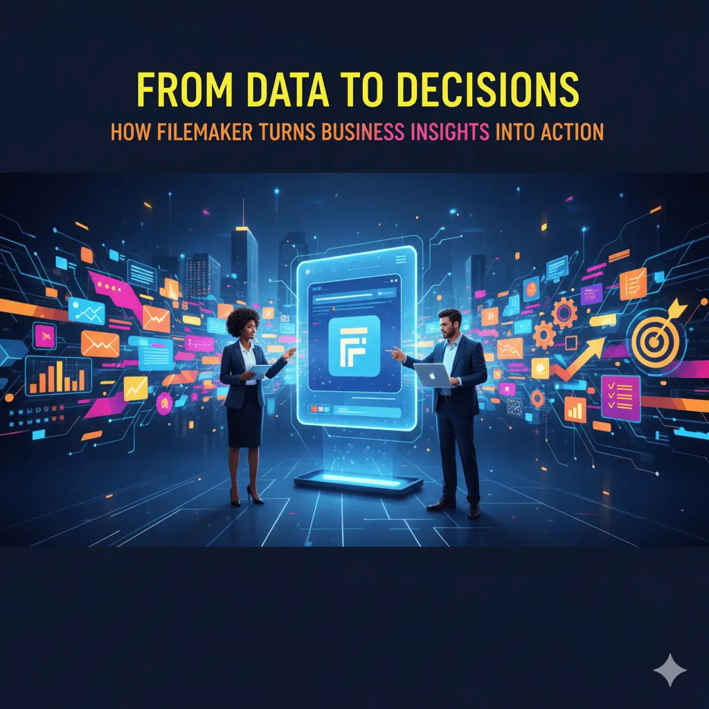 Illustration for “From Data to Decisions: How FileMaker Turns Business Insights into Action”