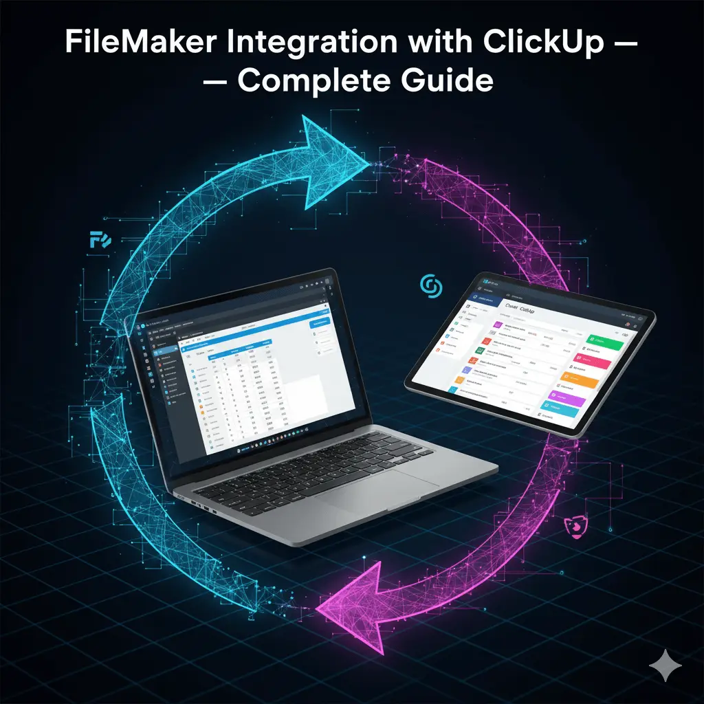 Illustration for “FileMaker Integration with ClickUp — Complete Guide”