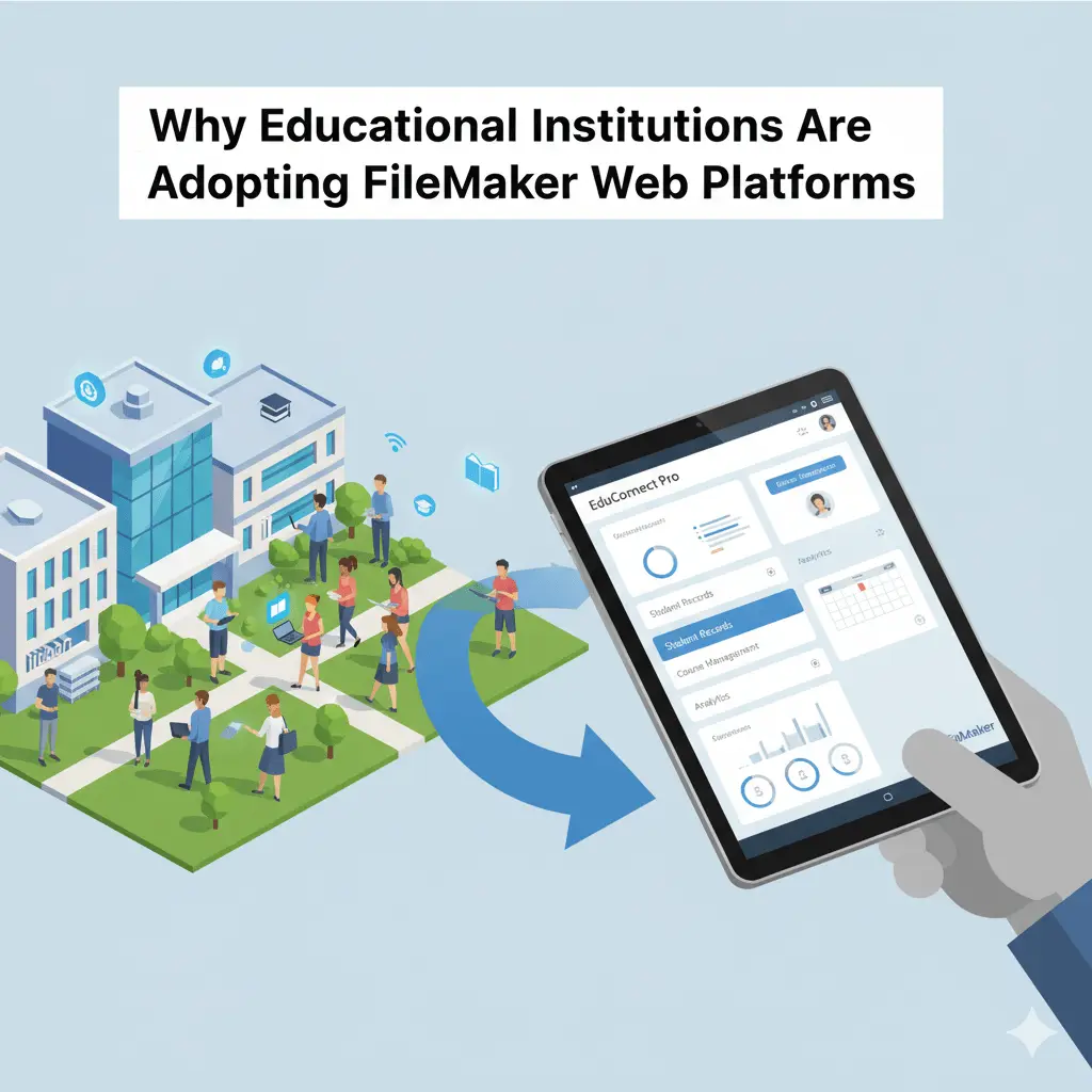 Illustration for “Why Educational Institutions Are Adopting FileMaker Web Platforms”