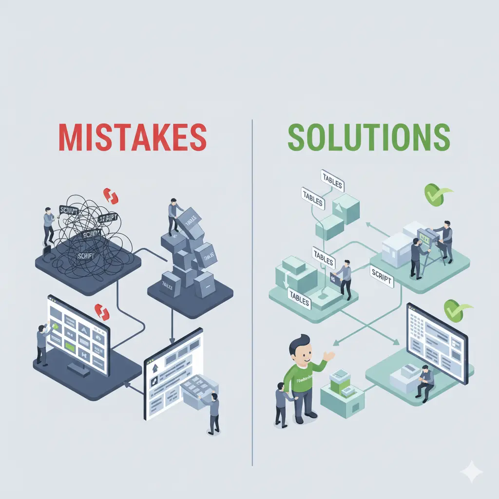 Illustration for “Top Mistakes New FileMaker Developers Make (and How to Avoid Them)”
