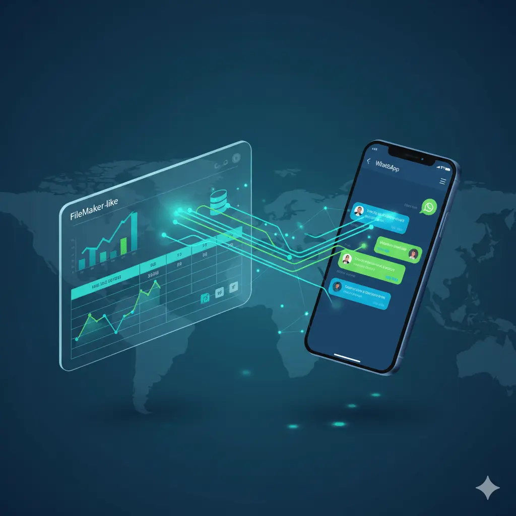 Illustration for “FileMaker Integration with WhatsApp: Automating Conversations and Customer Engagement”