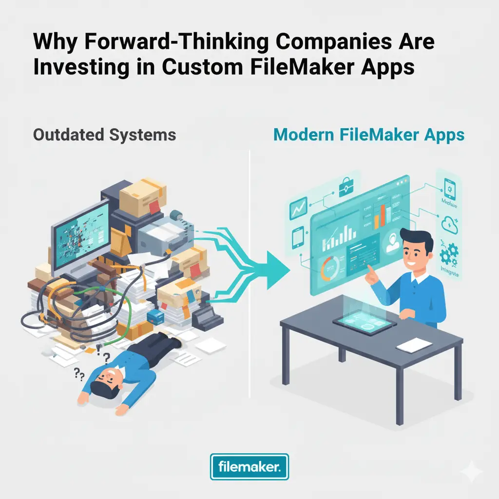 Illustration for “Why Forward-Thinking Companies Are Investing in Custom FileMaker Apps”