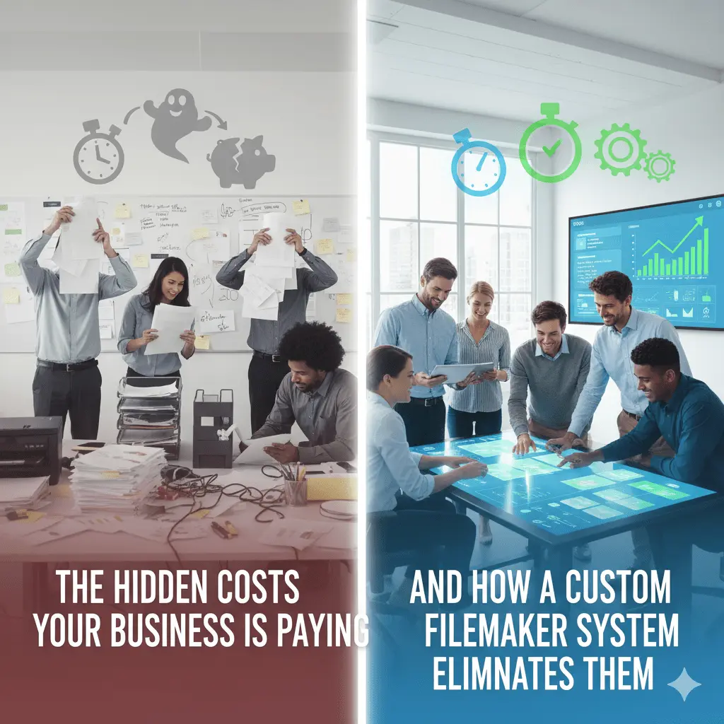 Illustration for “The Hidden Costs Your Business Is Paying — And How FileMaker Eliminates Them”