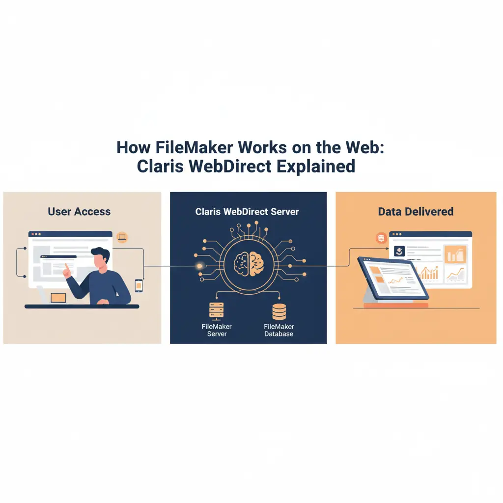 Illustration for “How FileMaker Works on the Web: Claris WebDirect Explained”