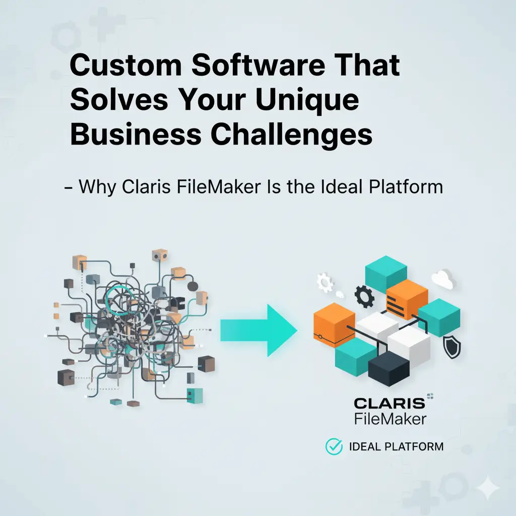 Illustration for “Custom Software That Solves Your Unique Business Challenges — Why Claris FileMaker Is the Ideal Platform”