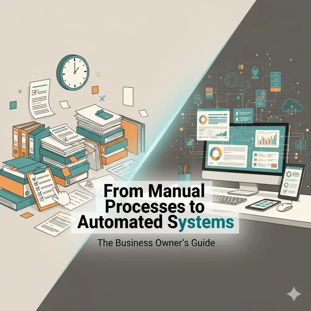 Illustration for “From Manual Processes to Automated Systems: The Business Owner’s Guide”